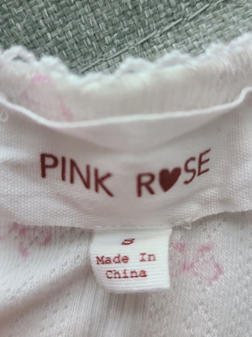 Pink Rose White Ribbed Cami & Shorts Sleep Set with Brown Teddy Print/Pink Bows - Picture 3 of 4